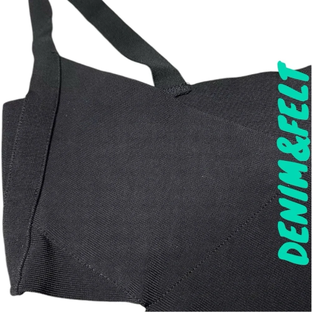 SKIMS Women's Knit Beachwear Bandage Monokini One Piece | Color: Onyx | NEW/NWT!